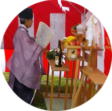 01.家族皆で地鎮祭